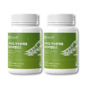 이아네올 구아검가수분해물 화이버 밸런스 1000mg, 60정, 2개