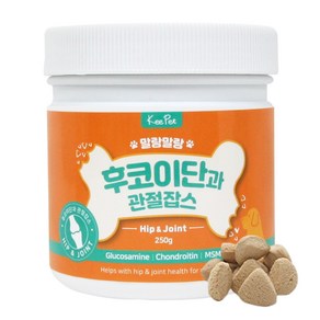 킵펫 강아지 말랑말랑 후코이단 잡스 영양제, 뼈/관절강화, 250g, 1개