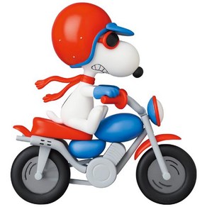 MEDICOM TOY 메디콤 토이 UDF 울트라디테일 피넛츠 시리즈 13모터크로스 스누피 MOTOCROSS SNOOPY [도장완료 피규어 높이 약 124mm], 단일, 1개