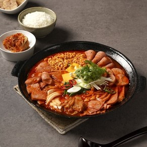 타임쿡 햄폭탄 프리미엄 부대찌개 3-4인분 8종 라면사리 포함, 2개, 824g