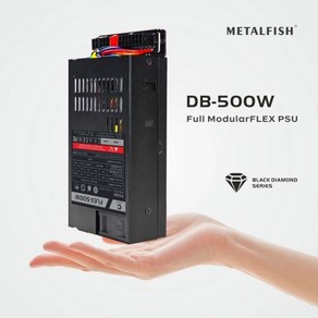 파워써플라이 직류전원장치 METALFISH 플렉스 500W 모듈식 전원 공급 장치 소형 1U 컴퓨터 PSU FlexATX ITX 컴팩트 미니 PC POS AIO400W 옵션, EU 플러그_300W