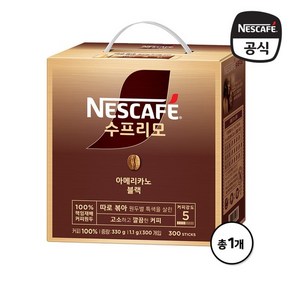 수프리모 아메리카노 블랙 300T, 단품, 3개