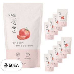 GAP인증 토마토 즙 100%갈아만든 토마토즙, 60개, 110ml