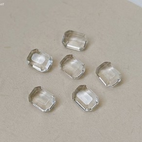 클래식네일 투명빔 네일파츠, D 6x8mm(1511), 100개