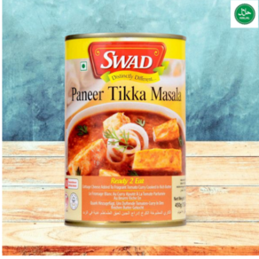 Swad Panee Tikka Masala Canned Food 스왑 파니어 티카 마살라 통조림 식품, 1개, 400g