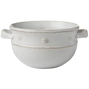 Juliska Bey & Thead Whitewash 2 Handled Soup Bowl 줄리스카 손잡이 수프볼, 화이트워시, 양수 볼 1개, 1개