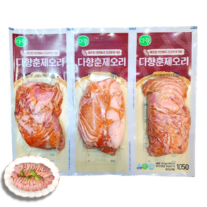 다향 훈제오리 슬라이스 350g X 3입 팜덕, 3개