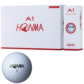 HONMA 골프혼마 골프공 A1BT1905, 화이트, 1 다스(12개), 1 다스(12개)개