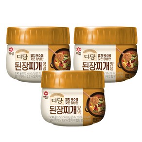 [제일제당] 다담 순두부/된장찌개 외 양념 10팩 세트, 530g, 3개