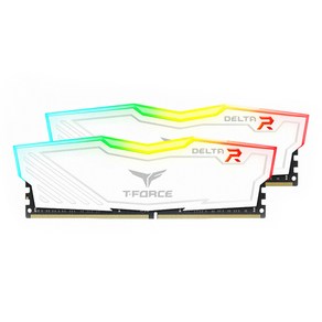 팀그룹 T-Force DDR4-3200 CL16 Delta RGB 화이트 가넷 데스크탑 램 8GB x 2p