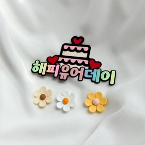 생일 축하 파티 생일축하해 기념일 승진 오늘의 주인공 케이크 미니 토퍼픽 주문 제작