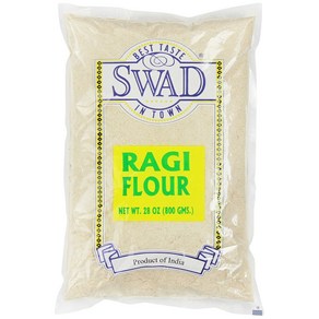 Finge Millet Flou (Ragi Flou) 28oz. by Swad White 핑거 기장 가루(Ragi 가루) 28oz. 작성자: 스와드 화이트, 1개, 793g