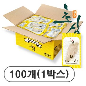 초심 닭가슴살 고양이 강아지 겸용 22g 100개입 저칼로리 간식, 100개