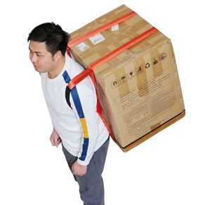 이삿짐 벨트 어깨 끈 가구 짐 운반 짐 이동 이사, 2. 주황 2.6m 2개 500kg