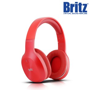 브리츠 유무선 블루투스 헤드폰, Red, W800BT Qplus