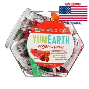 Yumearth 오가닉 팝스 170g 야미얼스 얌얼스 Organic Pops 미국 직구 사은품 추가증정