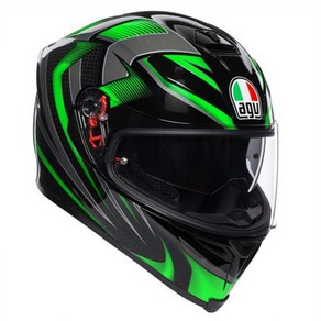 AGV 헬멧 K-5 HURRICANE 2.0 BLACK GREEN 오토바이 풀페이스 아시아핏