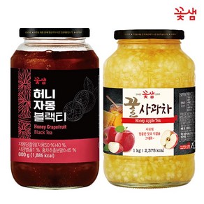 꽃샘 허니자몽블랙티 800g +꿀사과차 1kg, 1개