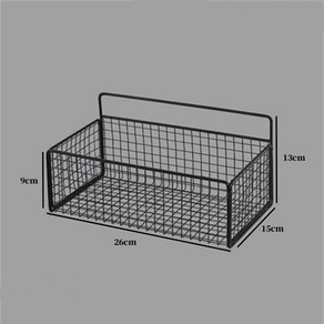 무타공 철제 메쉬 바스켓 욕실 선반, 메쉬바스켓 블랙, 1개
