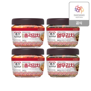 (m)[종가] 한입 총각김치290g(PET)*2ea + 한입 열무김치290g(PET)*2ea