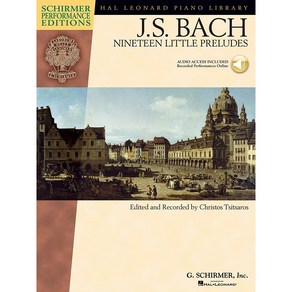 Bach - Nineteen Little Peludes 바흐 - 19개의 작은 전주곡 (온라인 음원 포함) 피아노 악보 [00296786] Schime 셔머