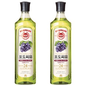 해표 포도씨유, 900ml, 2개