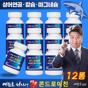 배한호 원장의 명작 미국산 콘드로이친 칼슘 마그네슘 올인원 저분자 상어연골 무릎 관절영양제, 1세트, 360회분