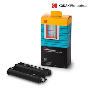 [KODAK] 도크2 PD460 D600 전용 6인치 카트리지 인화지 80매, 1개