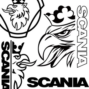 마이웨이카 스카니아 스티커 대형 SCANIA 로고 데칼 덤프 트럭 추레라