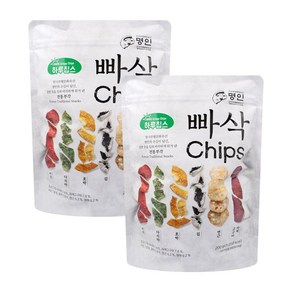 빠삭칩 [200gx2봉] 부각믹스 바삭한 건강간식, 200g, 2개