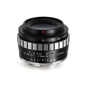 TTAtisan 23mm F1.4 APS-C 수동렌즈 MFT용 블랙&실버