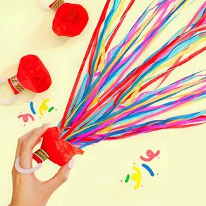 화약없는 종이폭죽 파티 실내용 폭죽 안전폭죽, 10개, 화이트