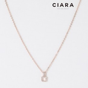 CIARA 14K Maclodio 풀샤이닝 스퀘어링 목걸이(GoldPlated)