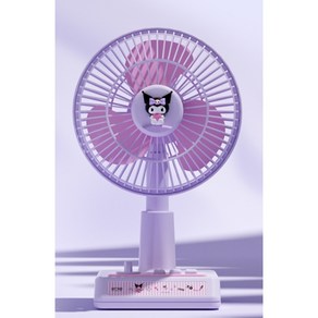 산리오 시나모롤 쿠로미 레트로 책상 회전 저소음 탁상 선풍기