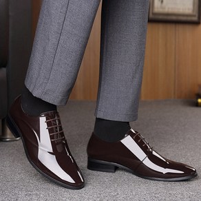 남성용 비즈니스 에나멜 결혼식 정장 구두 men's leather shoes 하늘비즈 C11 S238O937