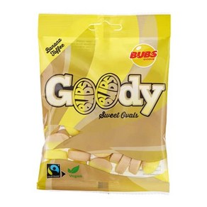 스웨덴캔디 GOODY BUBS 바나나 캐러멜 90g 2팩