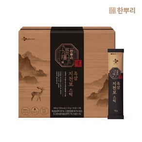 CJ웰케어 한뿌리 흑삼지천보 스틱 10g x 30포 1박스 + 쇼핑백