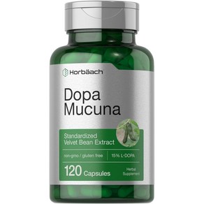 Hobach 호바흐 Dopa Mucuna 120캡슐 벨벳콩 추출물, 옵션1, 1개, 120정