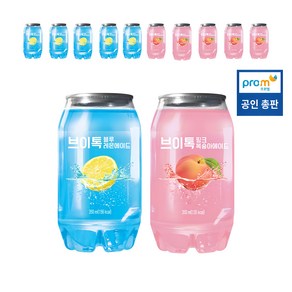 브이톡 2종혼합 350ml x 12캔(블루레몬에이드 핑크복숭아 각6캔), 1세트