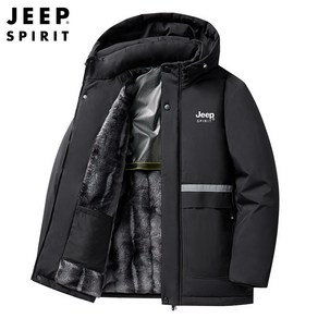 JEEP SPIRIT 지프 스피릿 남성용 가을 겨울 기모안감 점퍼 따뜻한 솜옷 재킷 0768+양말