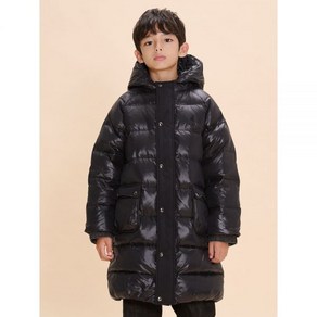 빈폴 BEANPOLE KIDS 시즌오프 30후드 덕다운 중경량 롱패딩 블랙 BI4938U025 407269