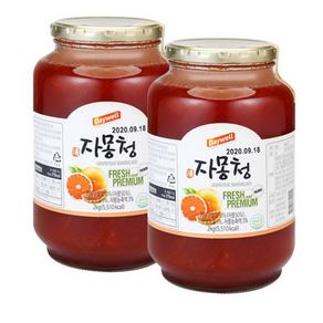 쥬피터 데이웰 자몽청 2kg 2개세트, 1개입, 2개