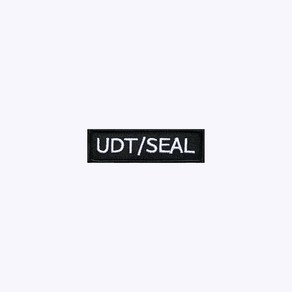 UDT SEAL 검정+흰색 BW72 - 오버로크 벨크로 군인 특수부대 군대 마크 약장 와펜 자수 특수전전단