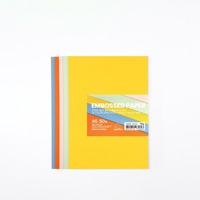 PapePhant 두꺼운 질감(물결 무늬) 있는 5컬러 색지(Thick 5 COLOR Textued PAPER), 180g A5 50매