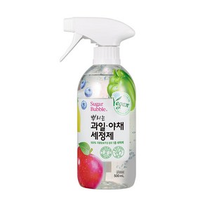 슈가버블 뿌리는 과일 야채 세정제, 500ml, 1개