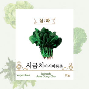 심따 동초시금치 씨앗 20g, 1개