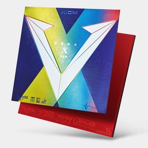 엑시옴 XIOM 탁구러버 베가SPO 숏핌플 탁구채용 고무 VEGA SPO, 적색(MAX), 1개