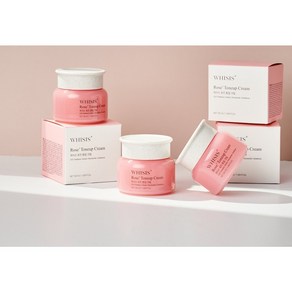 위시스 로즈 톤업 크림 50ml [WHISIS ROSE TONEUP CREAM] 미백 주름개선 이중 기능성 화장품 피부톤 업 촉촉 보송보송 화사한 피부톤., 1개