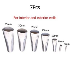 실리콘 코킹 노즐 어플리케이터 5 35mm 피니셔 접착제 실란트 스테인레스 스틸 마무리 도구 주방 욕실, 7개