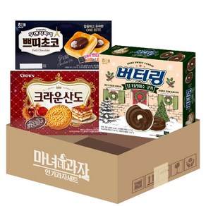 쁘티밤st 후렌치파이 쁘띠초코 + 버터링 딥 티라미수 + 크라운산도 밤티라미수 323g, 1개